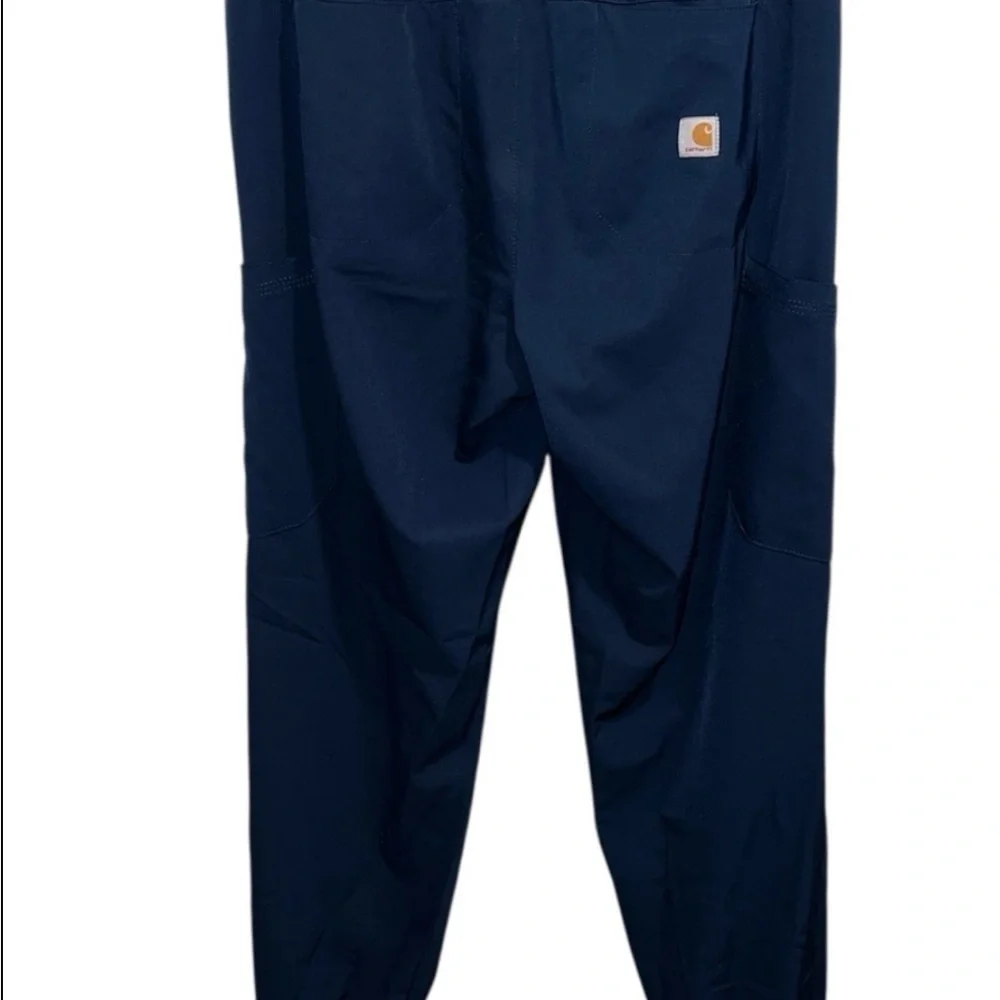 Carhartt Unisex Blue Joggers with Yellow Accents